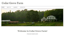 Tablet Screenshot of farmcedargrove.com